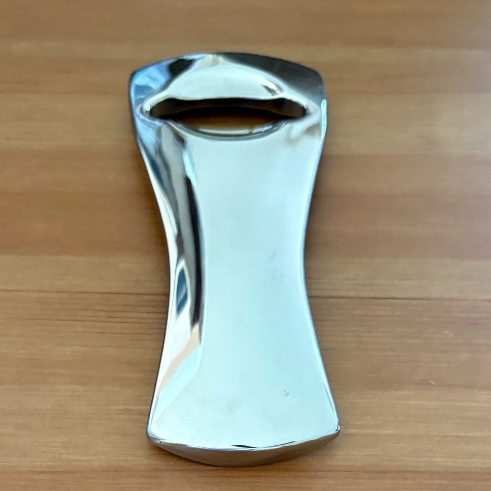 Nambe Titan Bottle Opener Sliver Alloy Metal Minimalist Retired - Picture 7 of 9